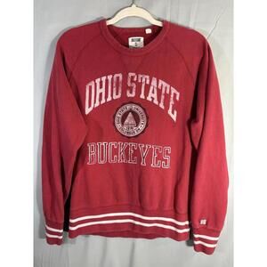 Ohio State Buckeyes Womens Sweatshirt sz S Y2K Style Red Retro Old School Seal